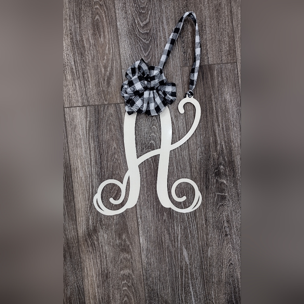 "A" Monogram Door Hanger